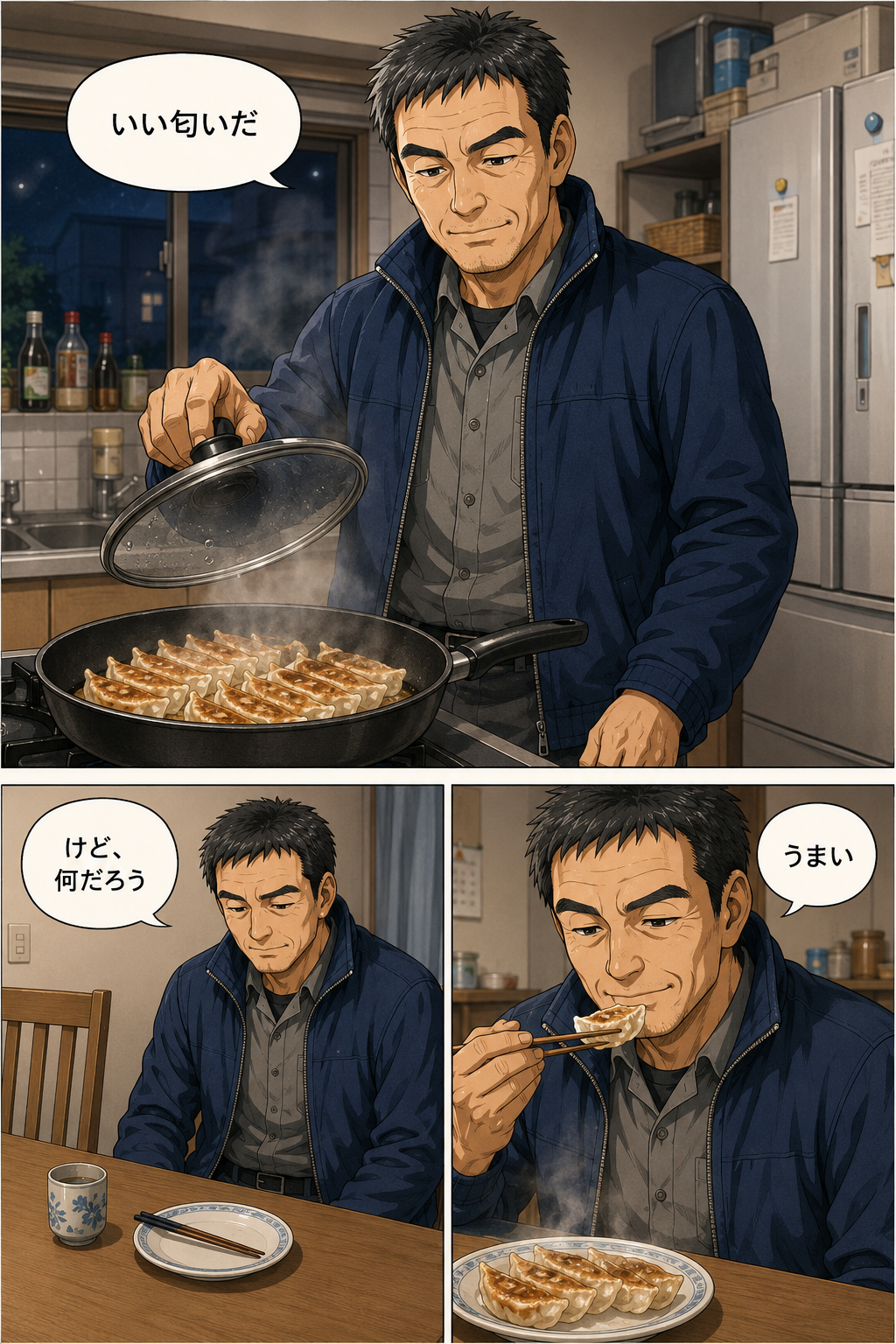 まち中華(大衆食堂)を舞台にした読み切り漫画 第5ページ