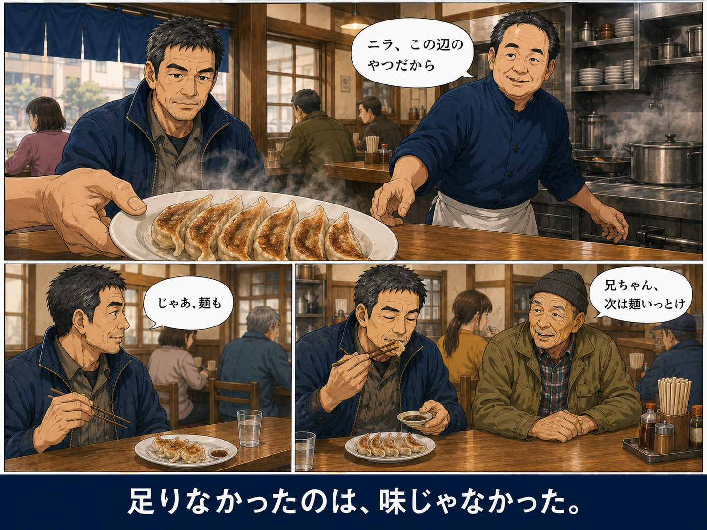 まち中華(大衆食堂)を舞台にした読み切り漫画 第11ページ