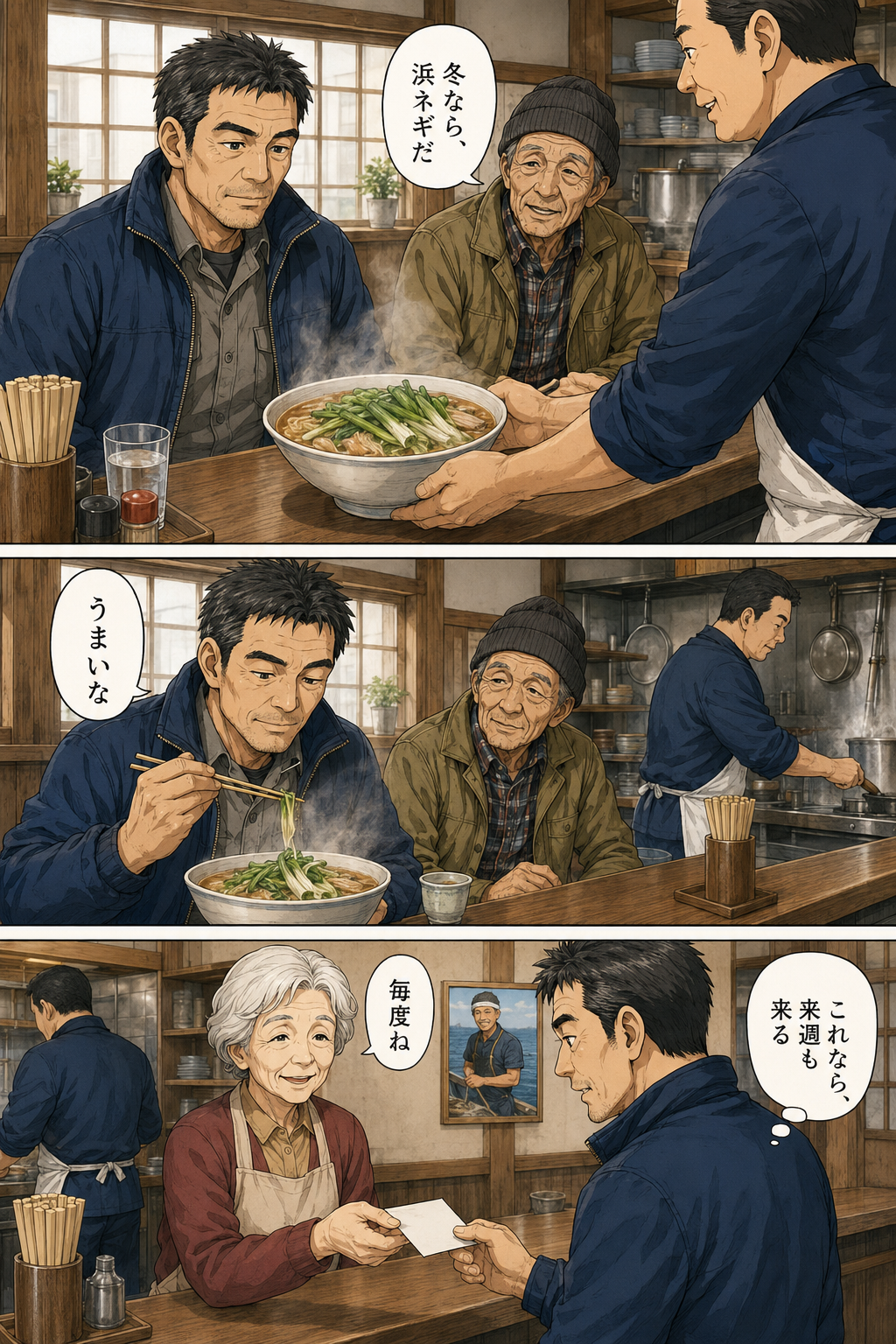まち中華(大衆食堂)を舞台にした読み切り漫画 第12ページ