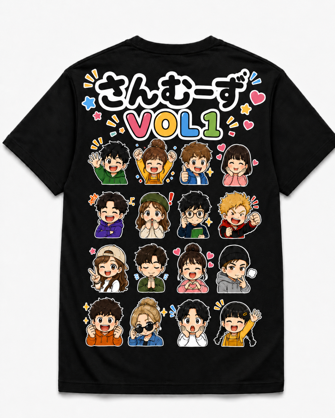 さんむーず Tシャツ VOL1 デザインイメージ